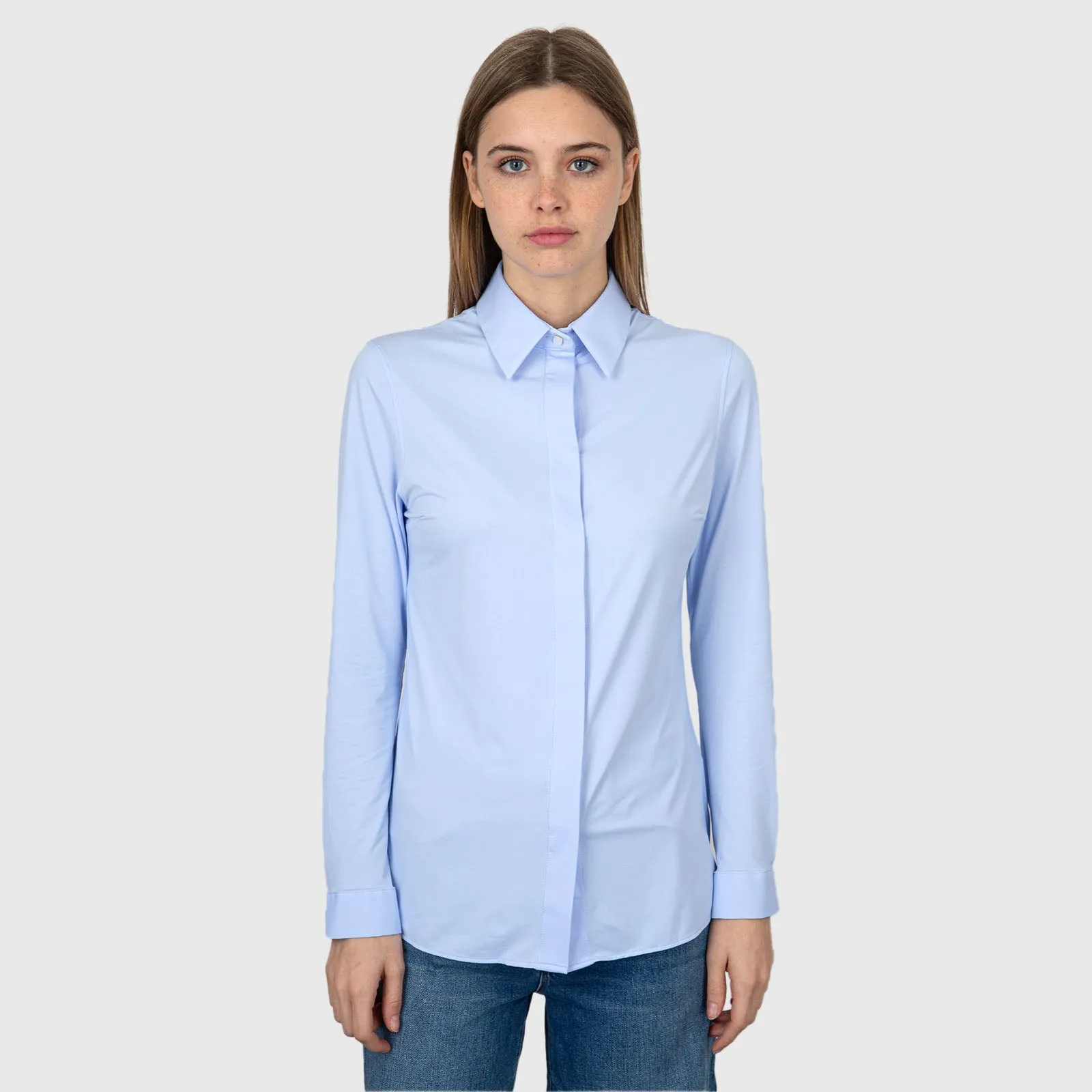 RRD Camicia Oxford Plain Wom Shirt  Celeste