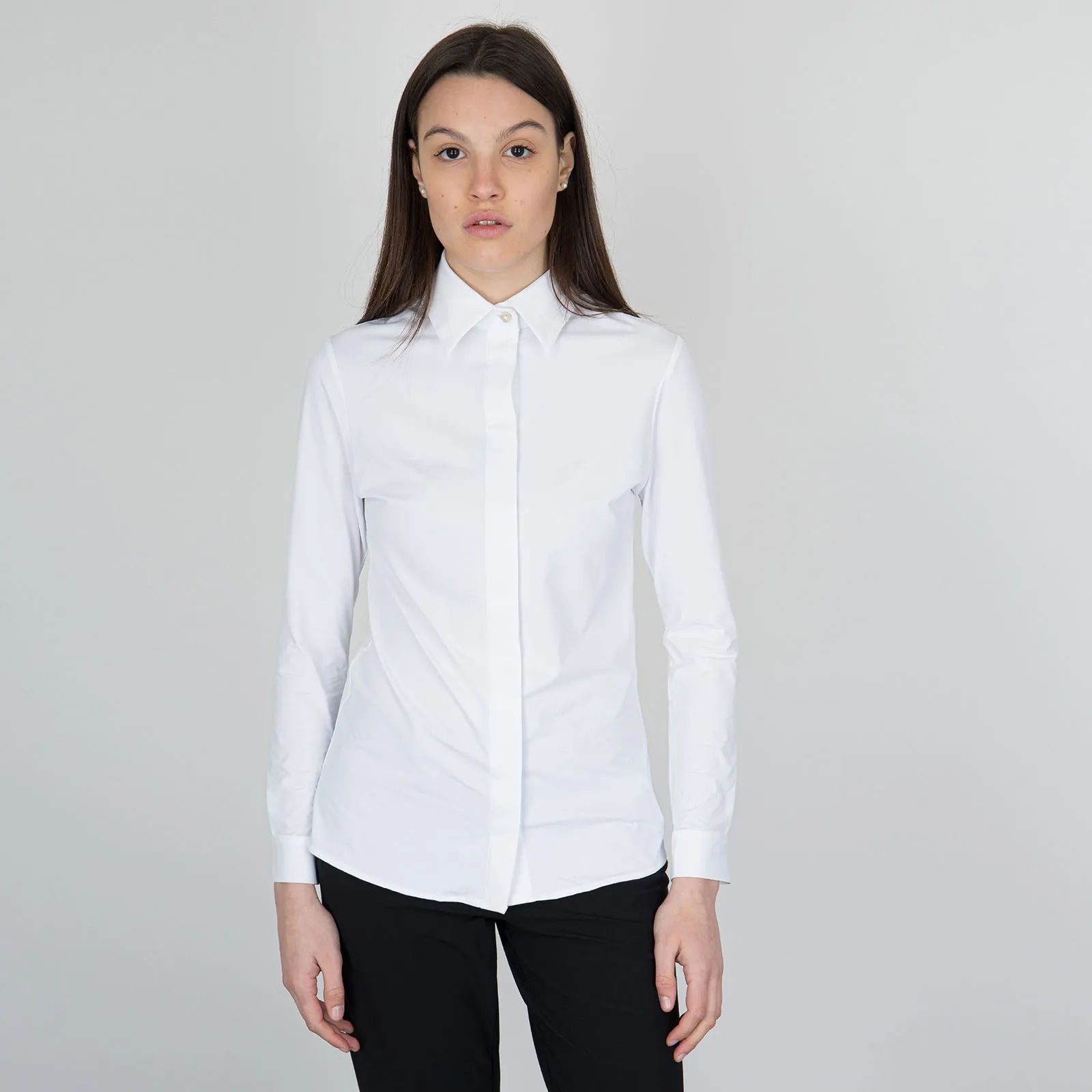 Rrd Camicia Shirty Oxford Plain Woman Bianco Donna