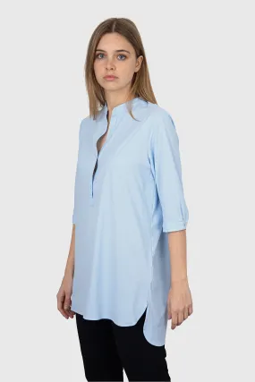 Rrd Oxford Jacquard Kor Wom Shirt Celeste Donna