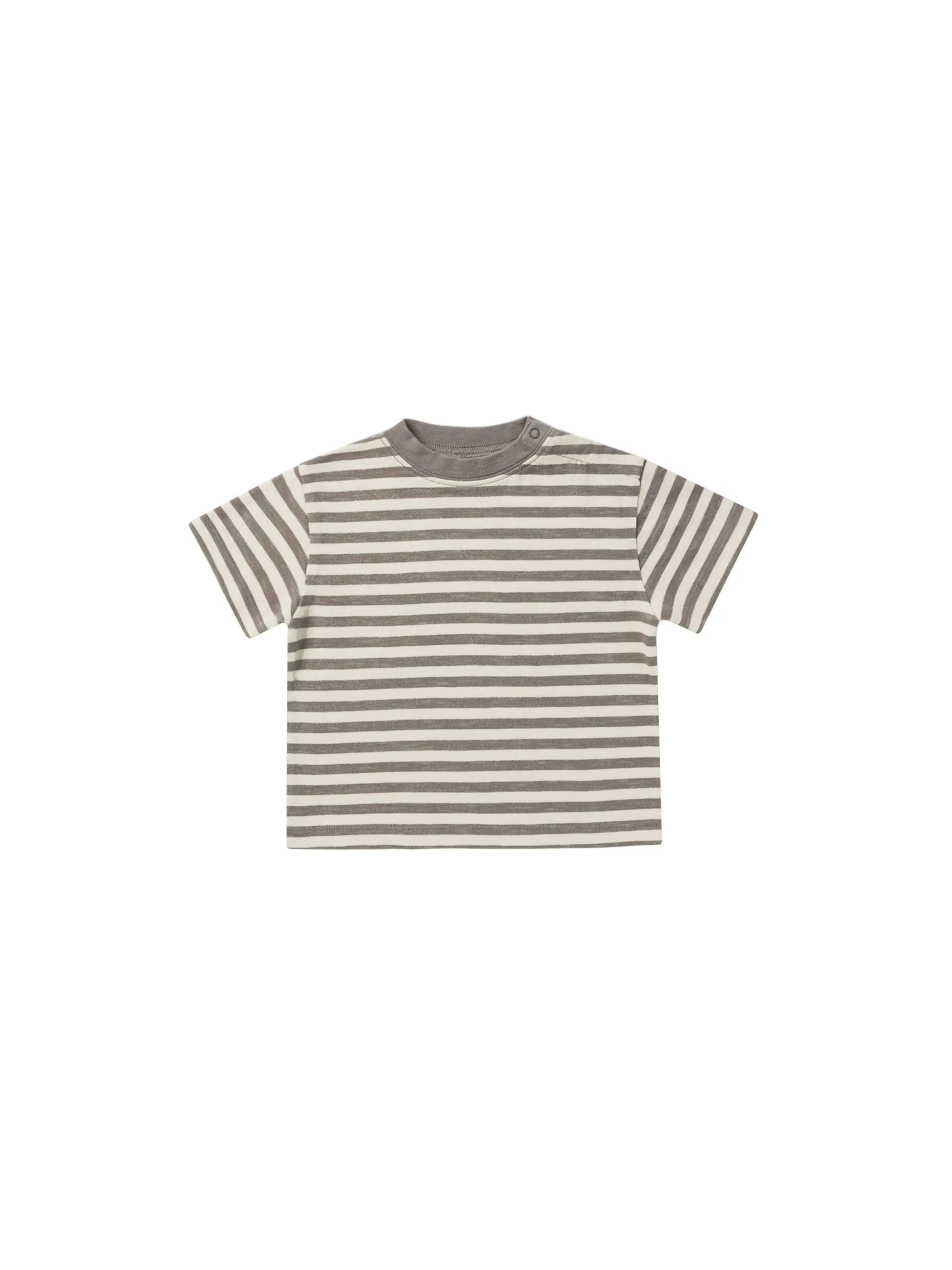 Rylee & Cru - Charcoal Stripe Relaxed Tee