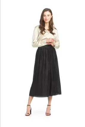 Satin Pleated Skirt