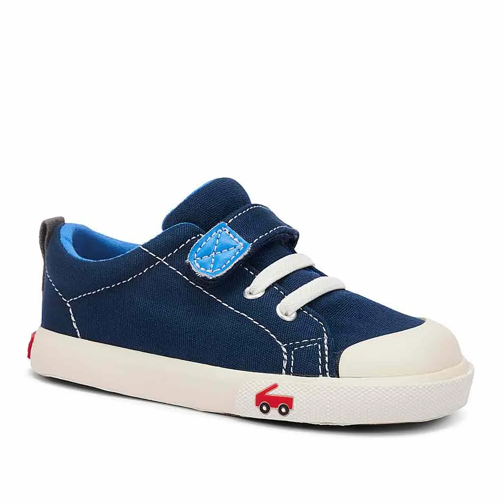 See Kai Run Stevie II Sneaker - Blue Canvas