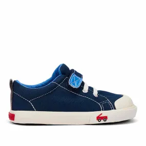 See Kai Run Stevie II Sneaker - Blue Canvas