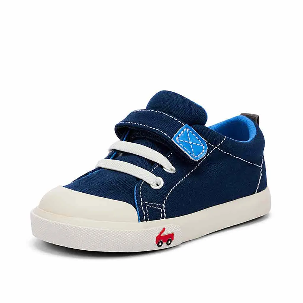 See Kai Run Stevie II Sneaker - Blue Canvas