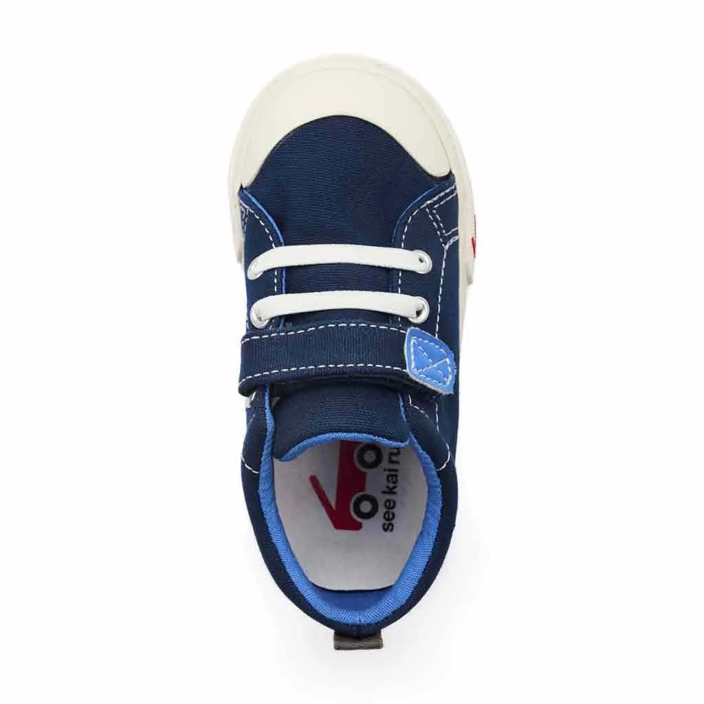 See Kai Run Stevie II Sneaker - Blue Canvas