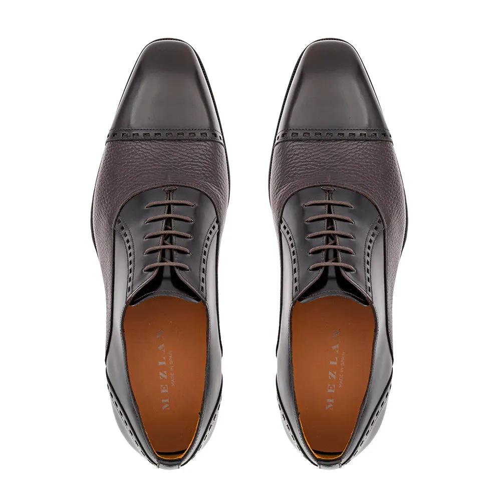 Shine/Embossed Rubber Sole Oxford