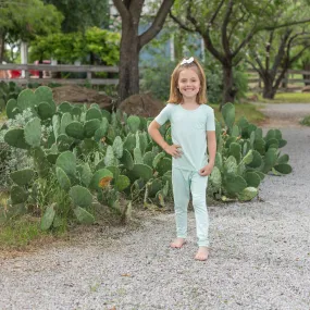 Short Sleeve with Pants Pajamas in Mint