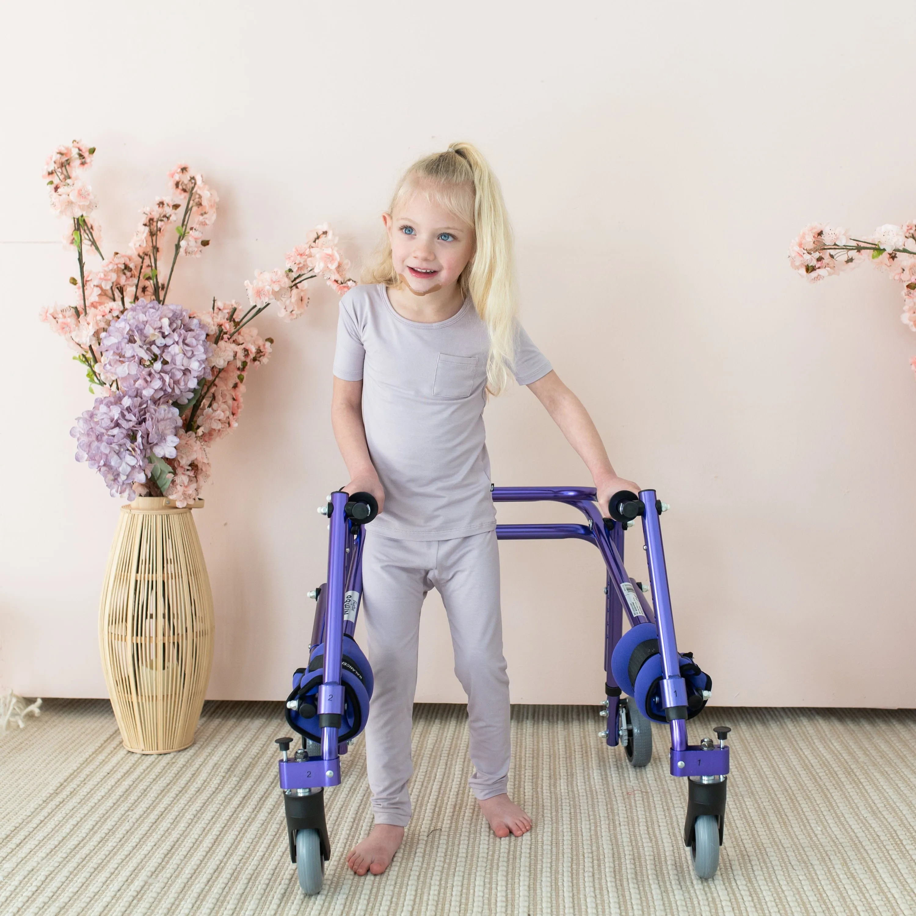 Short Sleeve with Pants Pajamas in Wisteria