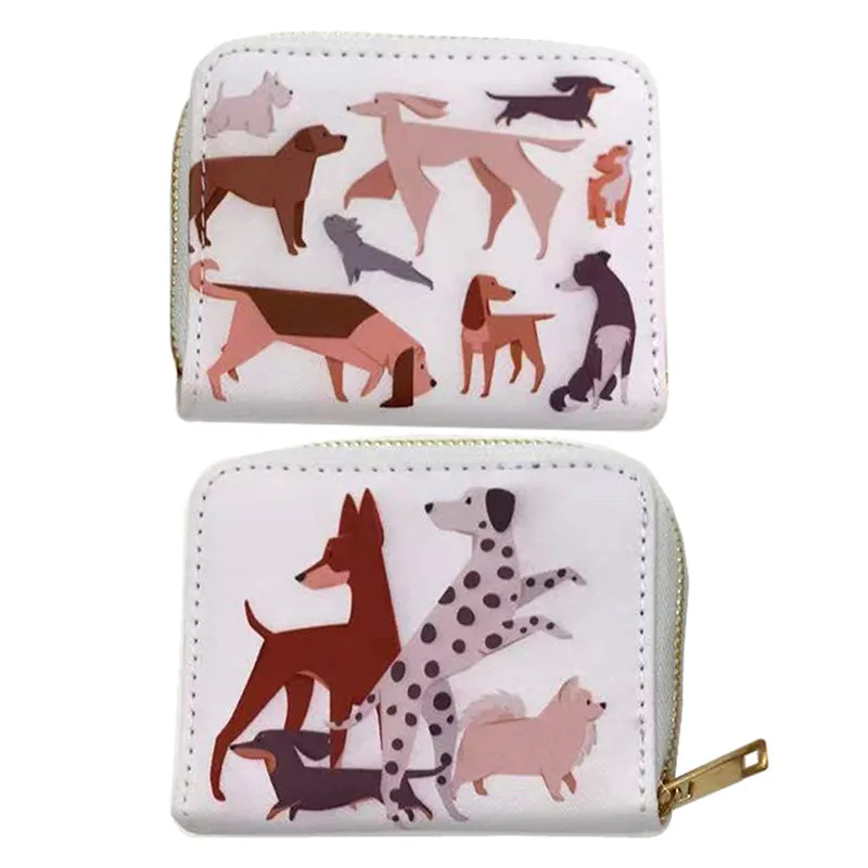 Small Zip Around Wallet - Barks Dog PUR131