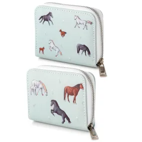 Small Zip Around Wallet - Willow Farm Horses PUR127