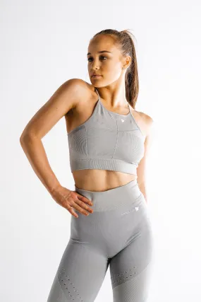 Sparta Laconic Seamless Sports Bra - Charcoal Grey