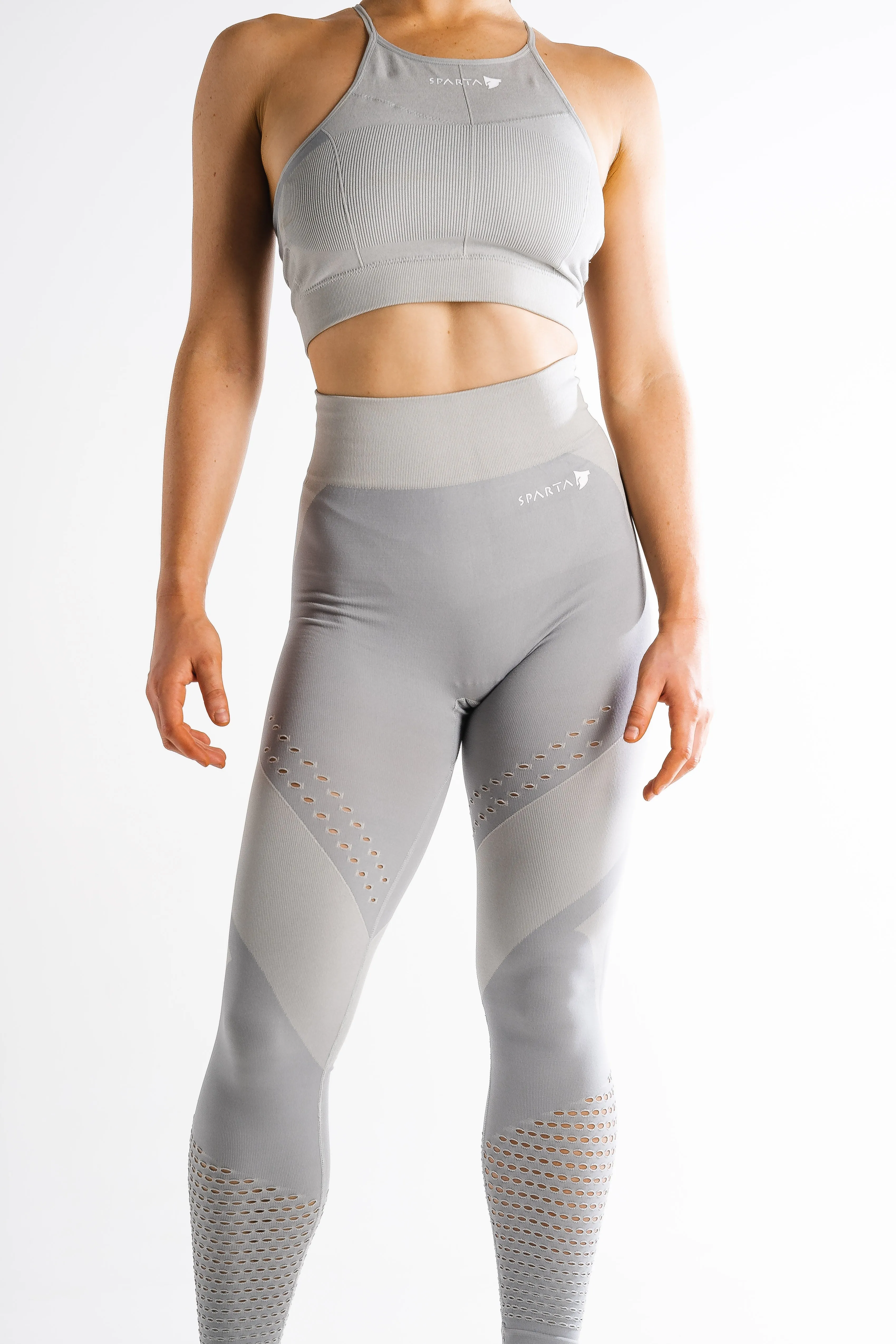 Sparta Laconic Seamless Sports Bra - Charcoal Grey