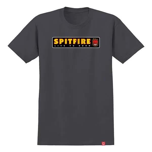 SPITFIRE LTB TEE CHARCOAL/MULTI