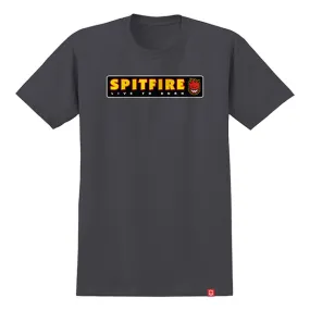 SPITFIRE LTB TEE CHARCOAL/MULTI