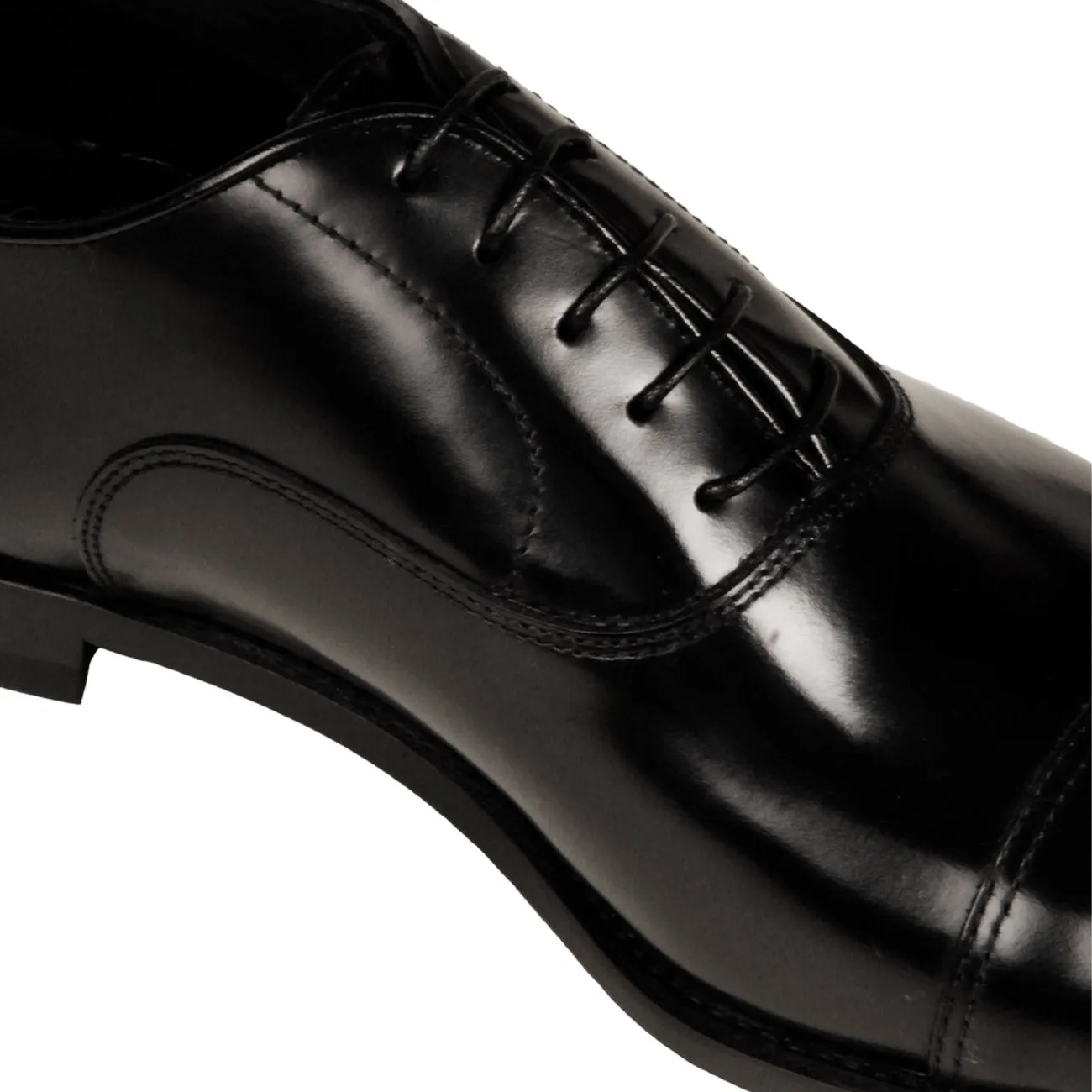 STRINGATE OXFORD CAP TOE Uomo Nero