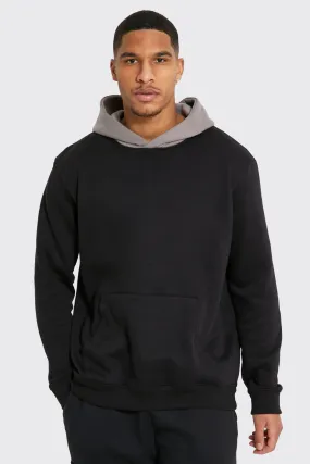 Tall Hoodie With Contrast Hood