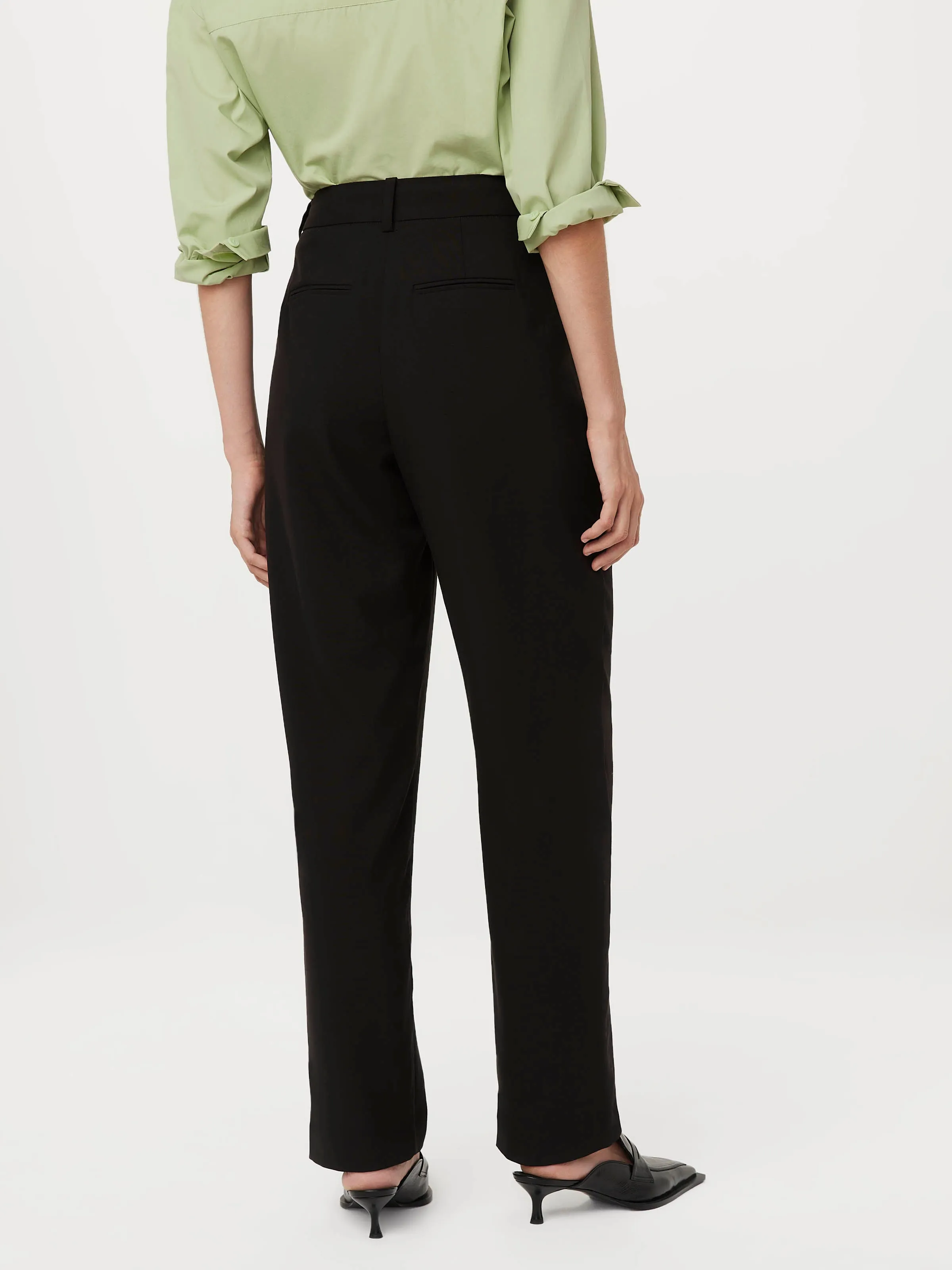 The Jane Straight Pant in Black