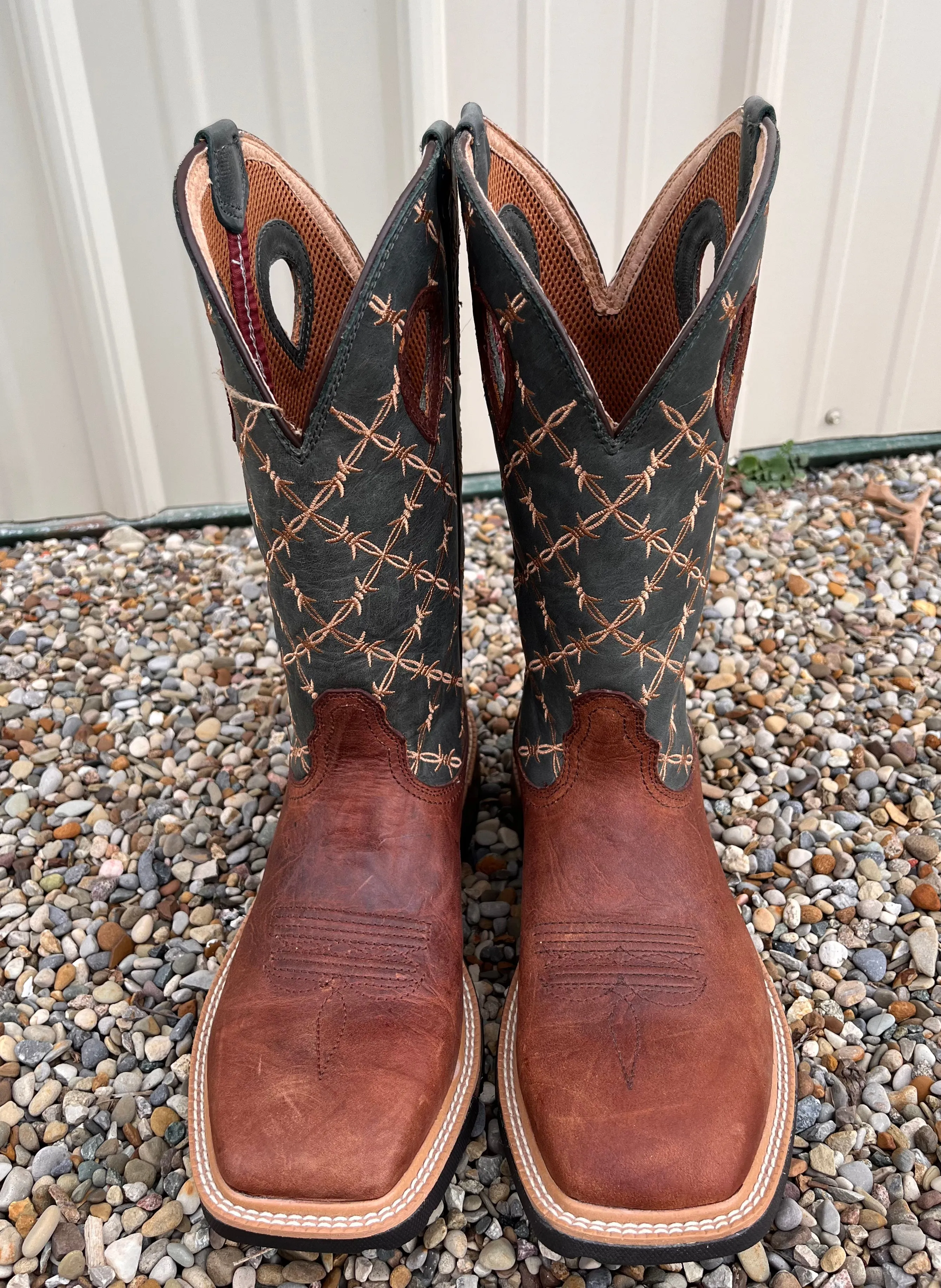 Twisted X Men's 12” Mocha & Slate Western Work Boots With Cell Stretch MXB0005