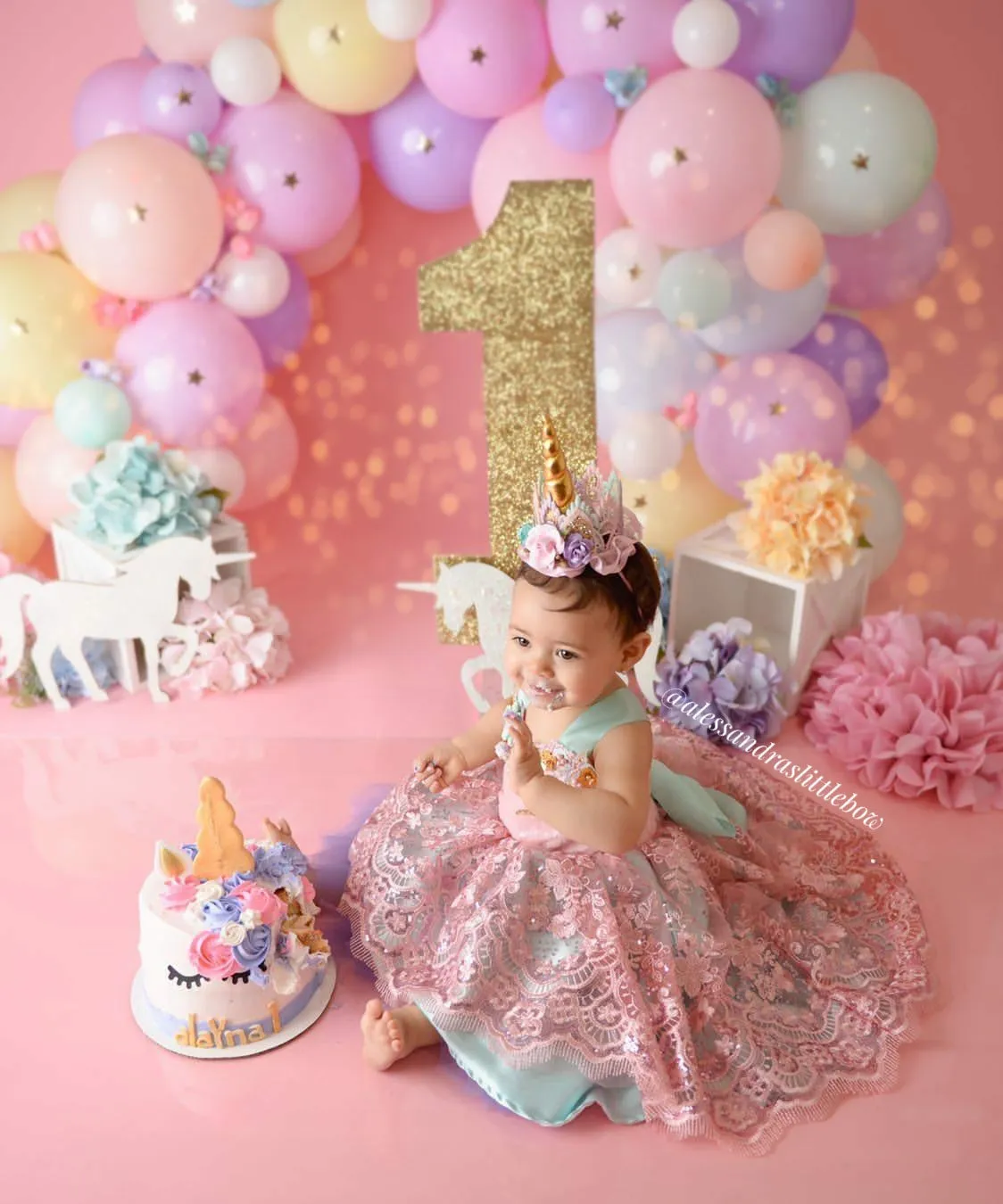 Unicorn Dream High Low Couture Dress