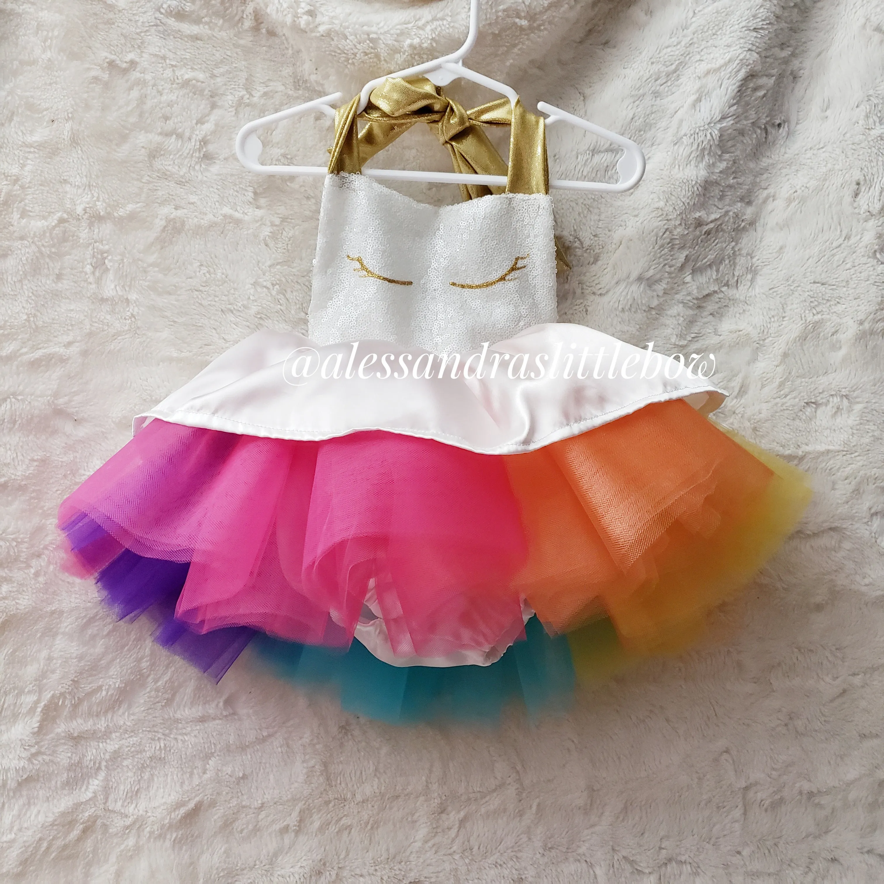 Unicorn Luxury tutu romper