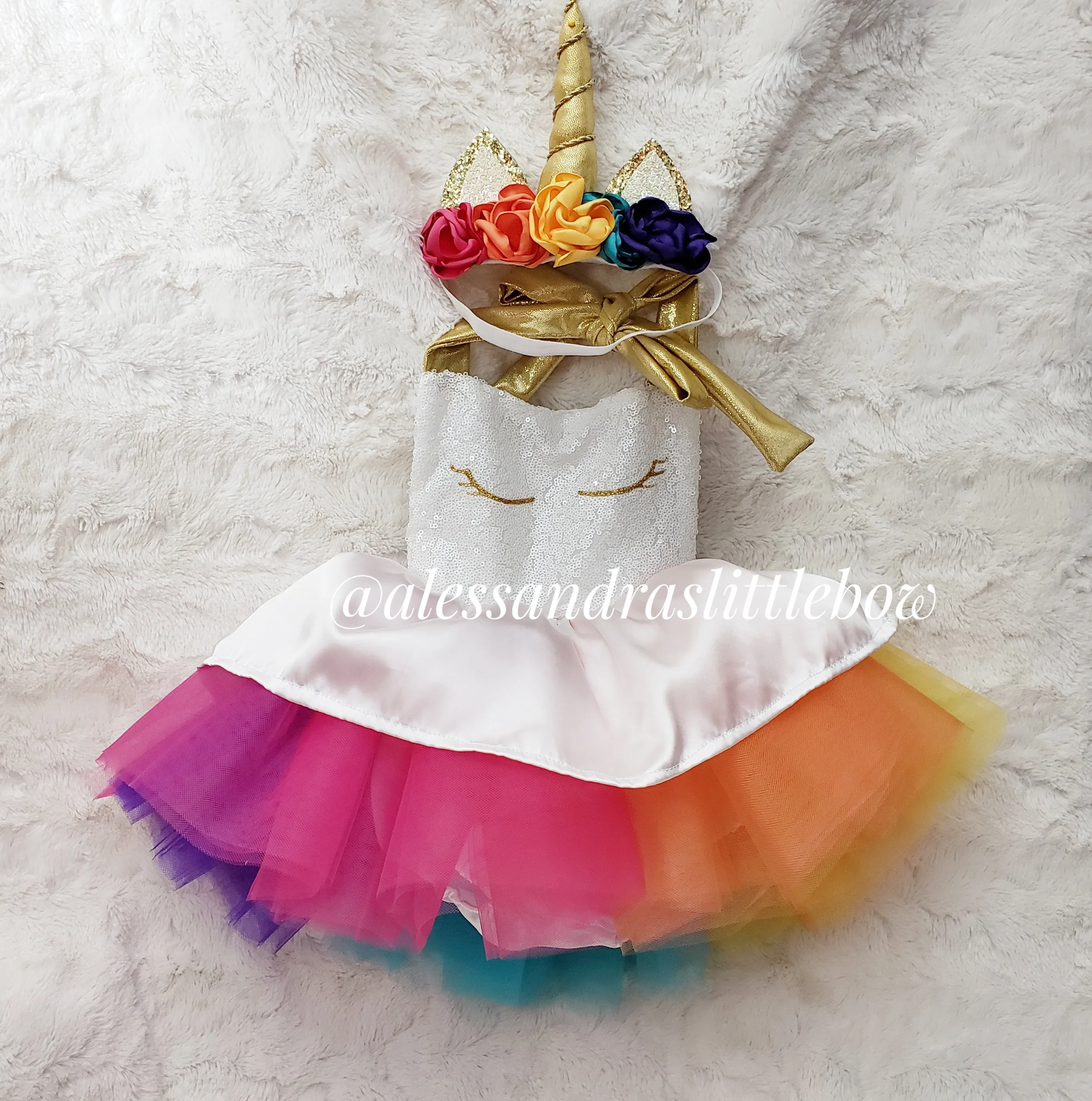 Unicorn Luxury tutu romper