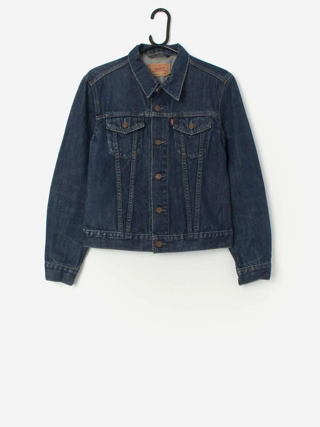 Vintage Levis for girls denim jacket in dark blue – XS