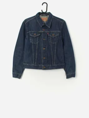 Vintage Levis for girls denim jacket in dark blue – XS