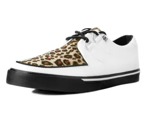 White TUKskin & Leopard D-Ring VLK Sneaker