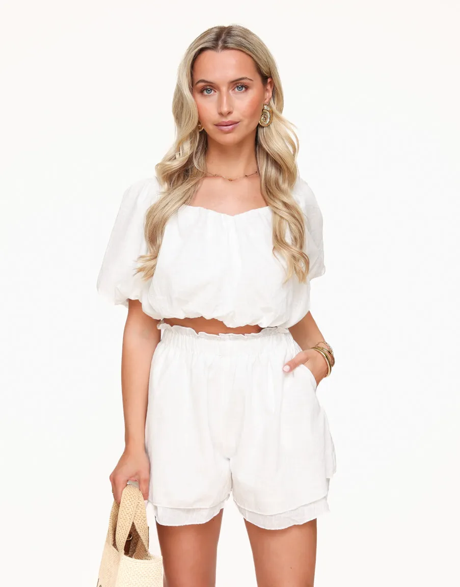 Witte Off Shoulder - Set