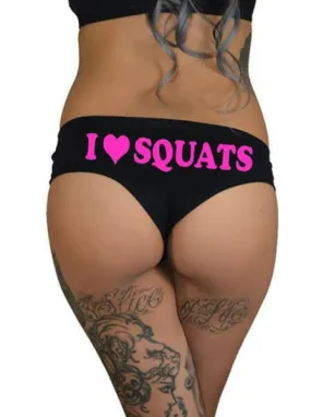 Women's I Love Squats Booty Shorts