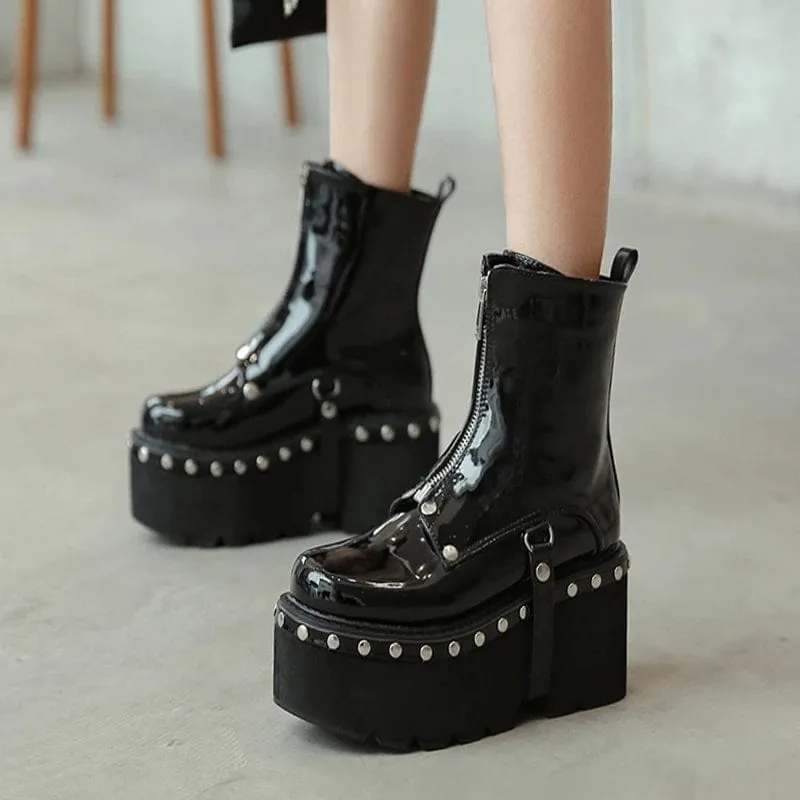 Y2K Black Boots